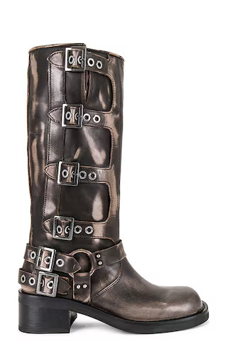 Steve Madden Brocks Boot in Black Distressed from Revolve.com | Revolve Clothing (Global)