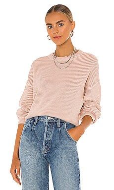 PISTOLA Frances Cropped Sweater in Dusty Pink from Revolve.com | Revolve Clothing (Global)