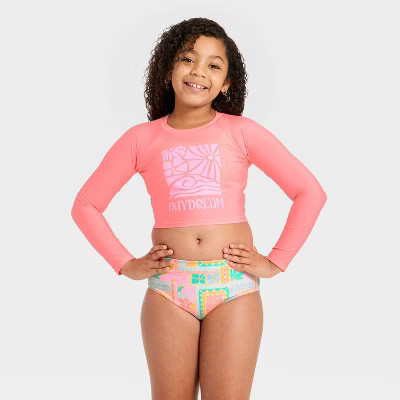 Girls' 3pc Boho Blooms Bikini Set - Cat & Jack™ L | Target