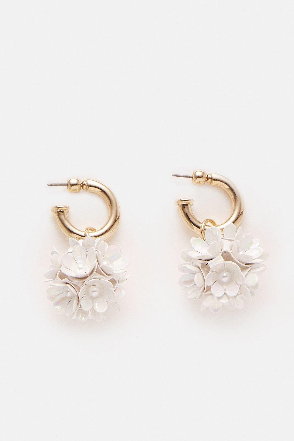 Floral Drop Earrings | Karen Millen UK & IE