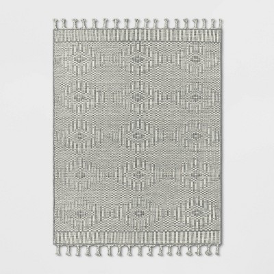 Diamond Outdoor Rug with Fringe - Threshold™ designed with Studio McGee | Target