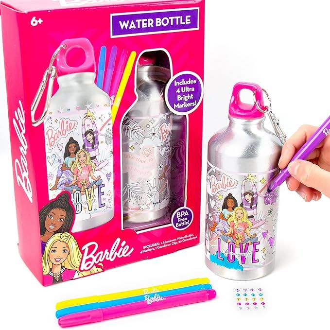 Barbie Create Your Own Color-Changing Water Bottle, Color Your Own Water Bottle, Great For Travel... | Amazon (US)