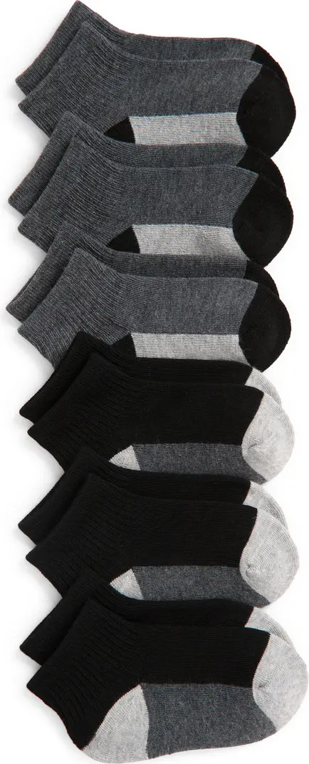 Nordstrom Kids' 6-Pack Active Quarter Socks | Nordstrom | Nordstrom