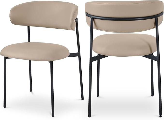 Meridian Furniture 760Taupe-C Lupita Collection Modern | Contemporary Dining Chair with Soft Taup... | Amazon (US)