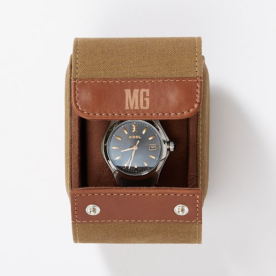 Mercer Waxed Canvas Travel Watch Roll | Mark and Graham