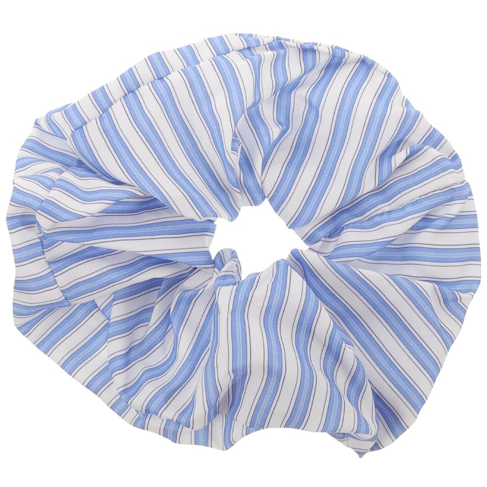 LUOZZY Elastic Hair Scrunchies Blue White Stripe Pattern Hair Tie Navy Theme Hair Bands for Women... | Amazon (US)