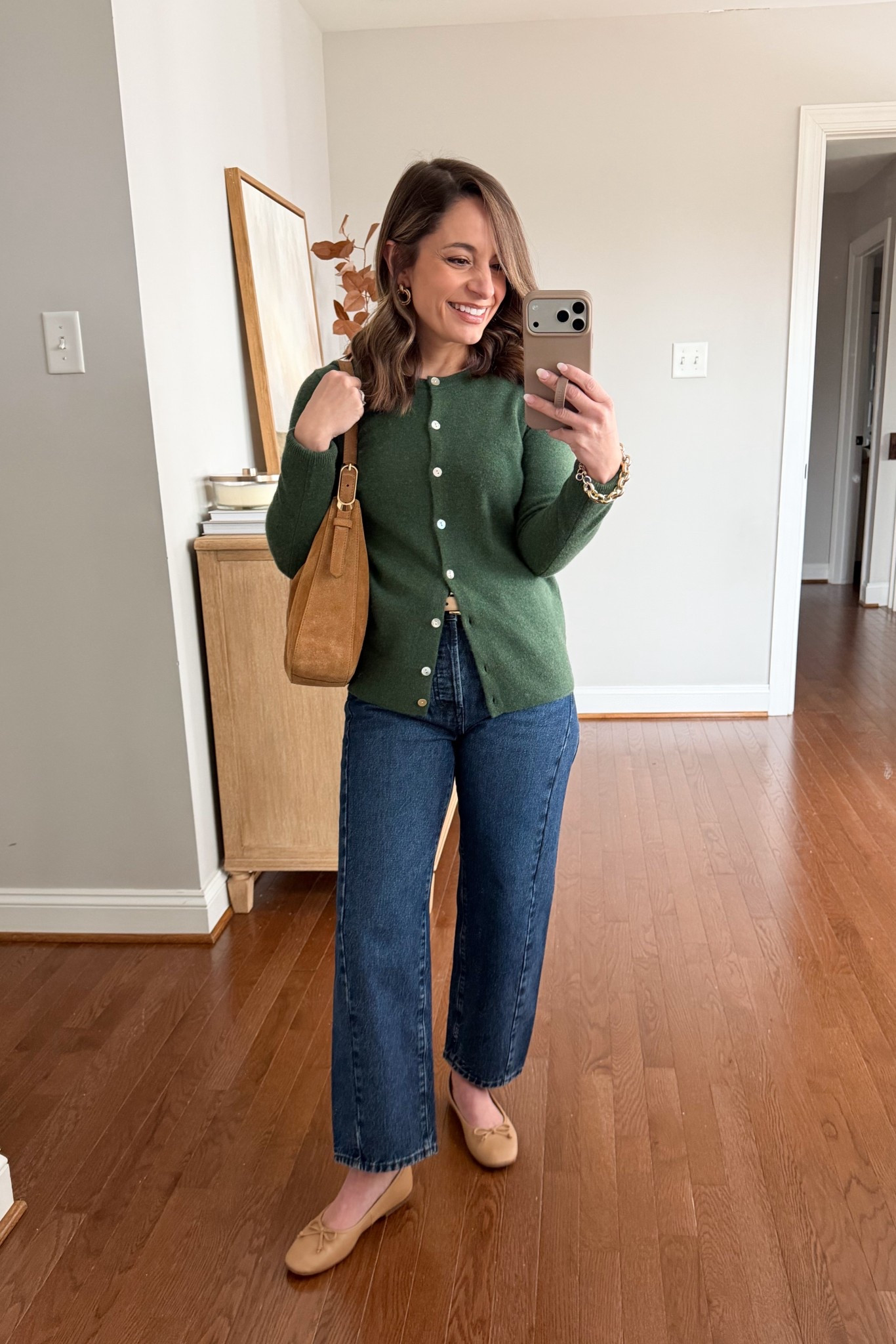 The shoes I’m wearing with barrel jeans this winter! 

Jeans (Madewell): petite 24 - relaxed fit, 10” rise, 25” inseam. 100% cotton 
Ballet flats (Sam Edelman): tts 
Sweater (Quince): xs 
Layering top (Quince): xs 
Belt (Quince) 

My measurements for reference: I’m 4’10” and 105lbs. My bust, waist, and hip measurement is 32”, 24”, and 36”.

#LTKPetite