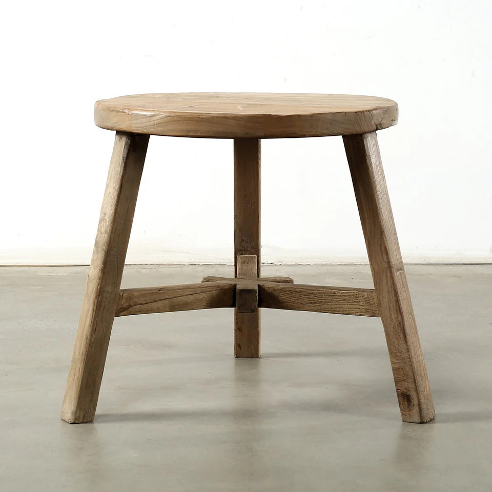 Natural Round Side Table | luxe bCO