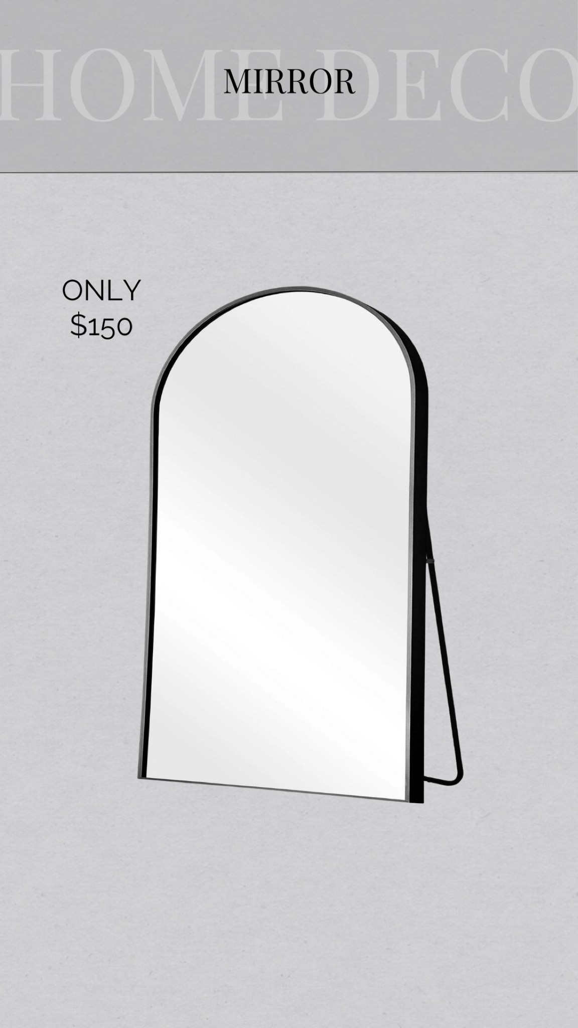 extra large floor mirror for only $150 what a great deal! #floormirror #mirror #homedecor #under200

#LTKU #LTKsalealert #LTKMostLoved