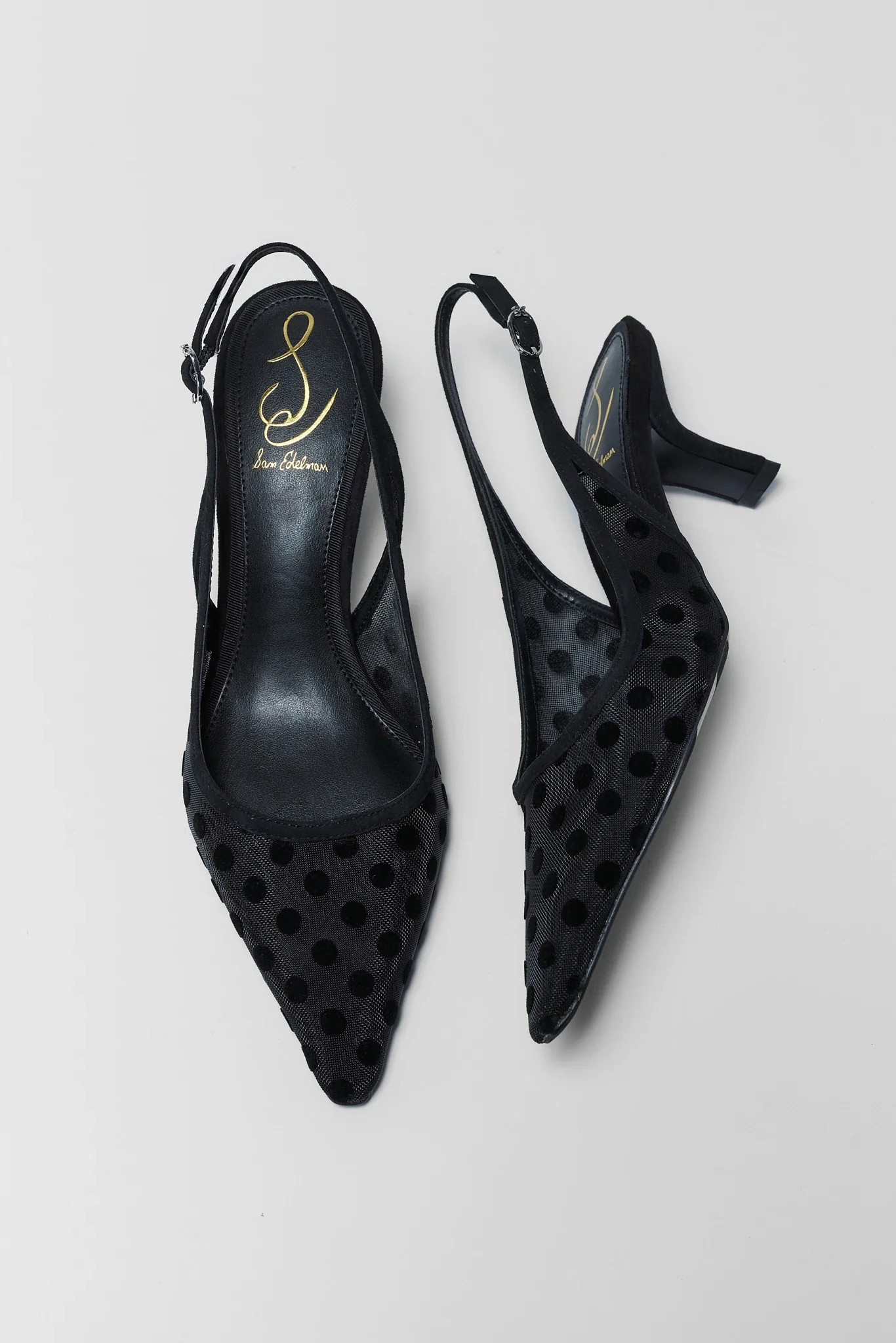 Bianka Black Slingback Pumps by Sam Edelman | Avara
