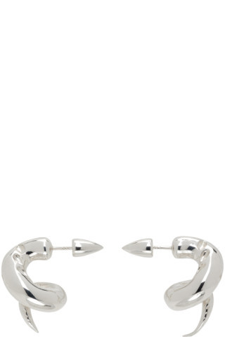 Rui - Silver Spiral Earrings | SSENSE