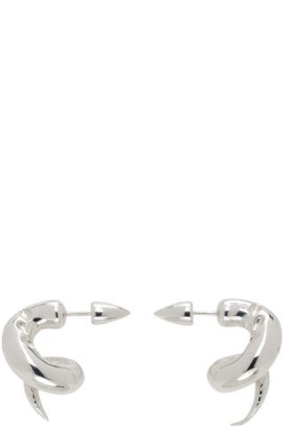 Rui - Silver Spiral Earrings | SSENSE