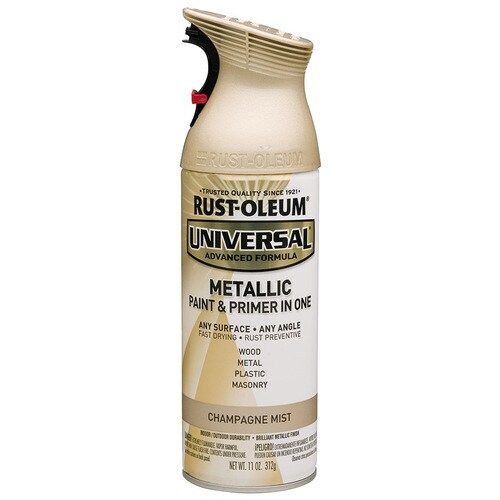 Rust-Oleum Universal Gloss Champagne Mist Metallic Spray Paint and Primer In One (NET WT. 11-oz) | Lowe's