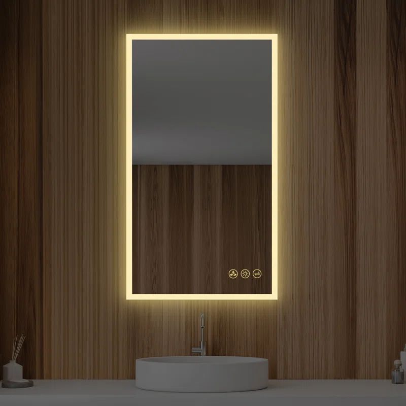 Ibanez Modern & Contemporary Lighted Bathroom / Vanity Mirror | Wayfair North America