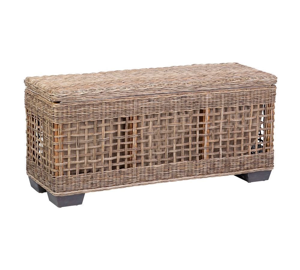 Rattan Shoe Storage Bench | Pottery Barn (US)