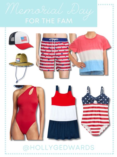 Planning on spending Memorial Day by the pool or beach with your fam? Stock up on your red, white and blue swim looks to kick off summer right! 🏖️

#LTKfamily #LTKswim #LTKkids
