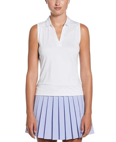 Callaway Women’s Sleeveless Golf Top with Mesh Inserts, Waist Length, Stretch, Moisture-Wicking, Sun Protection, Eco-Friendly, Brilliant White, Small | Amazon (US)