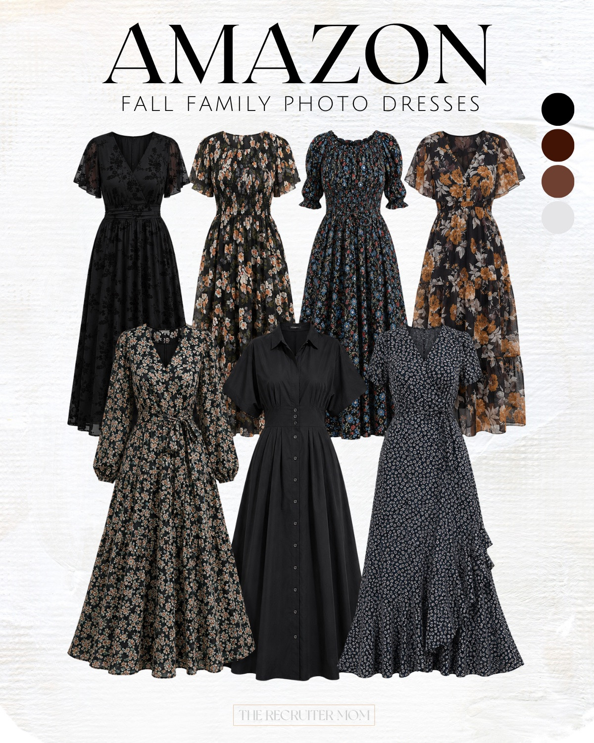 Amazon fall family photo dresses in black + dark florals 🍂 So many pretty options for family pictures!
#FallFamilyPhotos #AmazonFashion

#LTKgrwm #LTKootd #LTKSeasonal