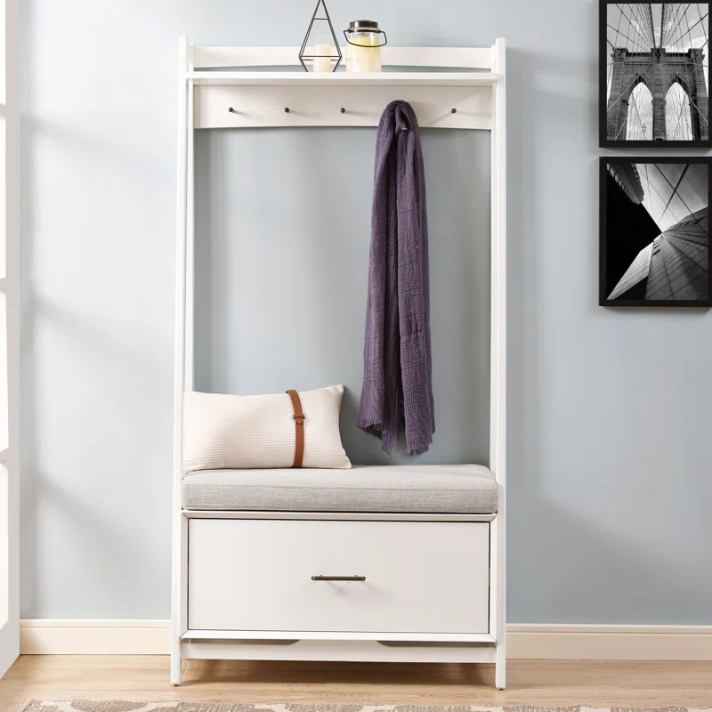 Easmor Hall Tree Color: White | Wayfair North America