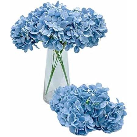 Blue Hydrangea Artifical Silk Flowers | Amazon (US)