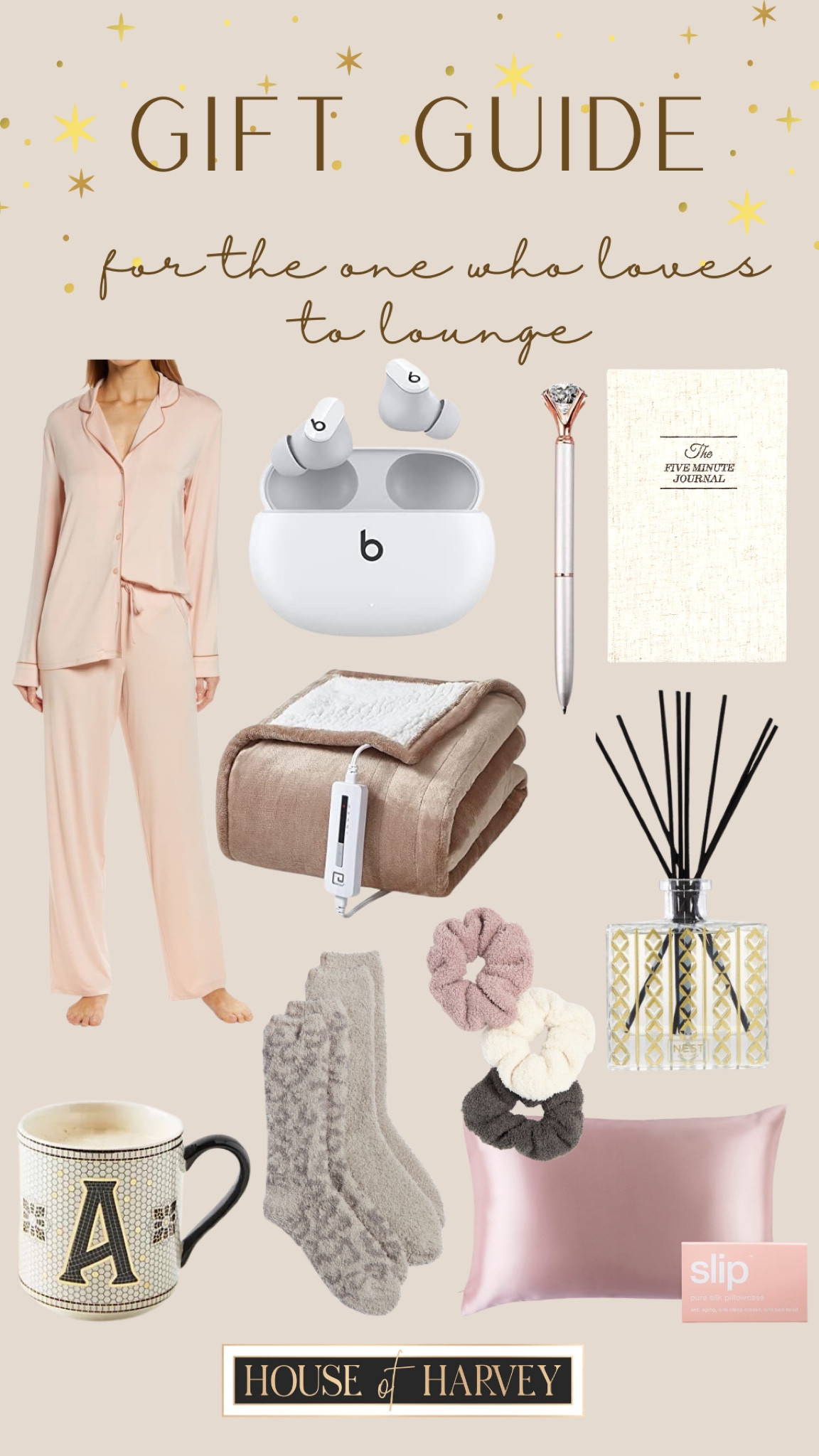 GIFT GUIDE 
for the one who loves to lounge! 

Holiday style, style tip, holidays, pajamas, blanket, diffuser, headphones, journal, socks, cozy, silk pillowcase, mug

#LTKSeasonal #LTKstyletip #LTKHoliday