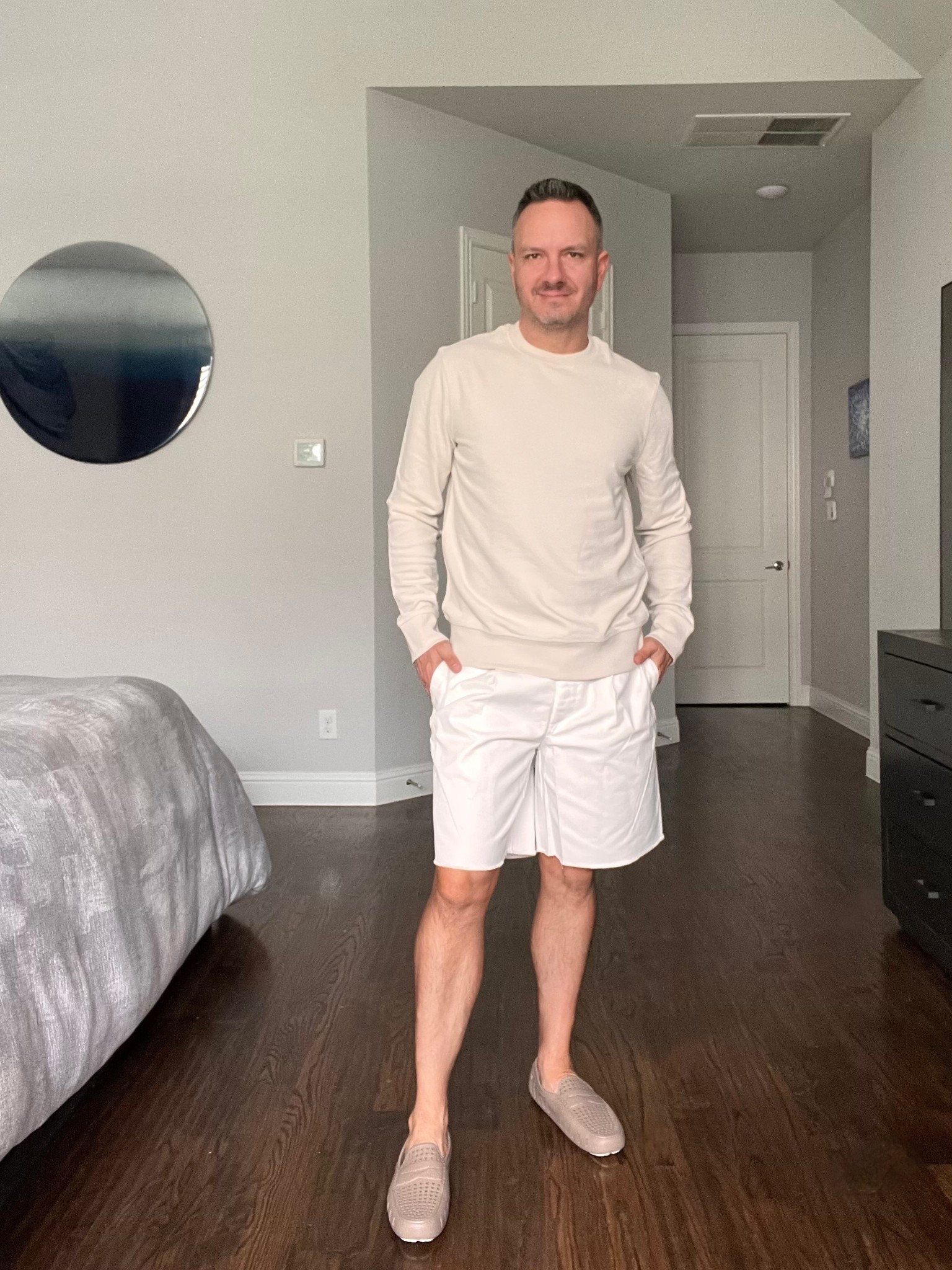 A great transitional look for the spring. And yes, longer shorts are making a comeback!

#LTKootd #LTKMens #LTKSeasonal