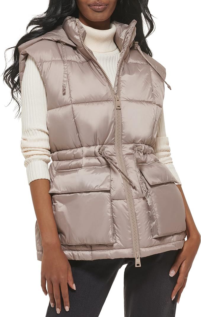 Levi's Women's Quilted Megan Hooded Puffer Jacket | Amazon (US)
