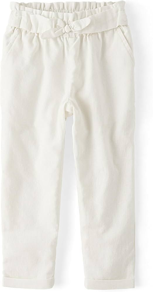 Gymboree Girls' and Toddler Pull on Linen Pants | Amazon (US)