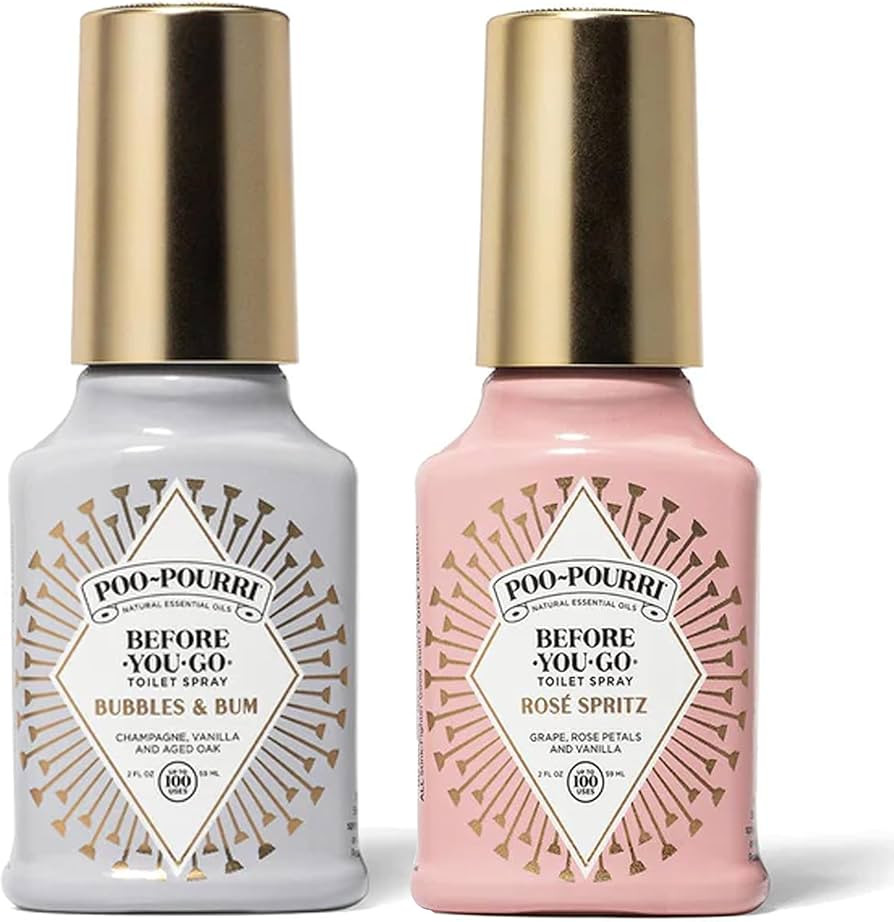 Poo-Pourri Before You Go Toilet Spray Rose Spritz and Bubbles & Bum 2 Ounce Bottles | Amazon (US)
