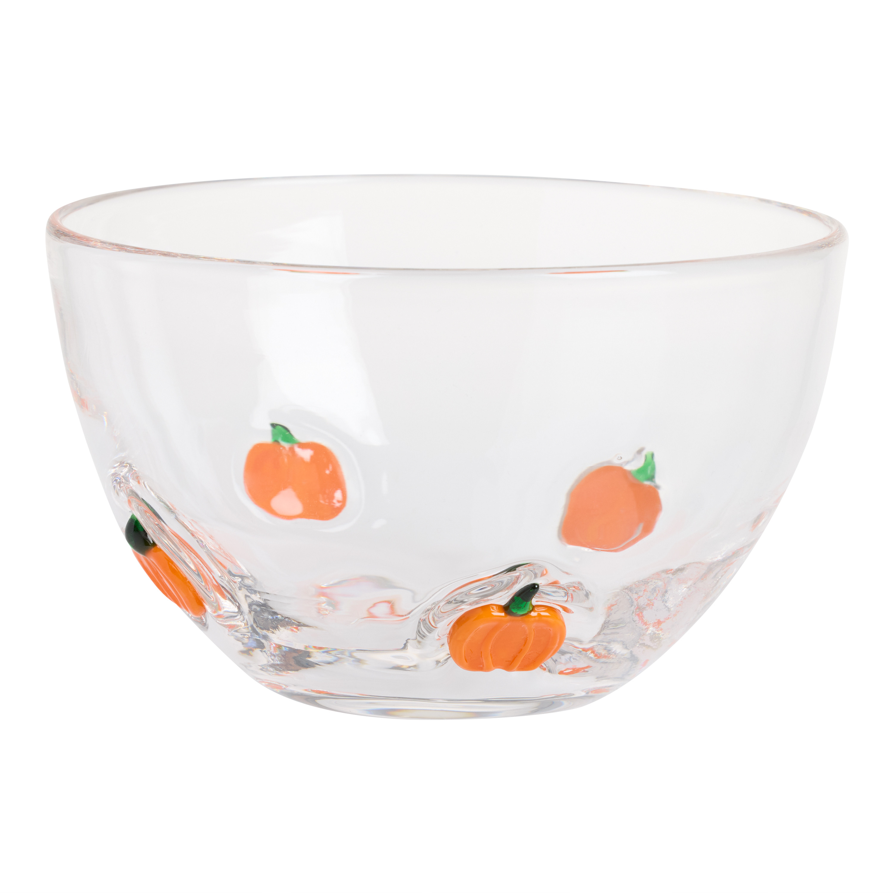 Charm Pumpkin Inlay Glass Bowl | World Market