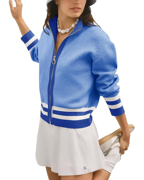 SuperPrity Cardigan Sweaters for Women Long Sleeve Zip Up Lightweight Knit Jacket 2024 Fashion Fa... | Amazon (US)