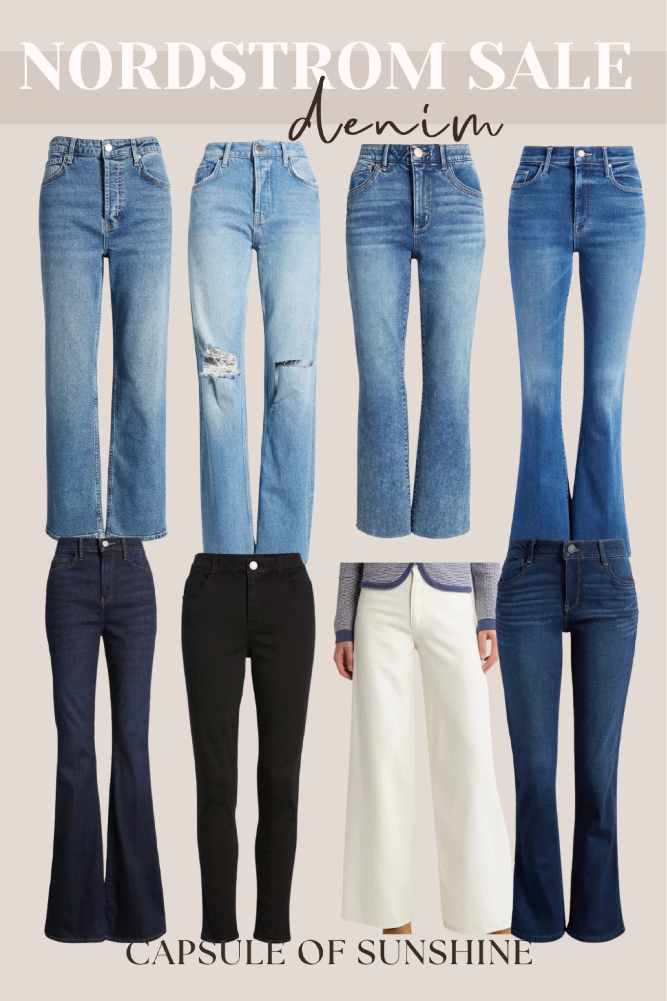 **Nordstrom Anniversary Sale Early Access has begun!** Starting today, July 10, Icons & Ambassadors now have access to shop. The sale will open to Influencers tomorrow, and everyone else on July 15. Be sure to start your Wish List now if you haven’t already and pull the trigger if you have early access! Several items are already starting to sell out!

If anything you want is currently sold out, you can receive restock alerts on the Nordstrom app!

**Nordstrom Anniversary Sale Denim Picks**

Nordstrom Anniversary Sale | Denim | Levi's Ribcage Straight Ankle Jeans | Good American Good Classic High Waist Ripped Jeans | Paige Hoxton High Waist Ankle Straight Leg Jeans | Madewell The Perfect Vintage Jean | AG Farrah Skinny Jeans | FRAME Le High Straight Leg Jeans | Everlane Wide Leg Crop Jeans | Capsule of Sunshine | NSALE

#NordstromAnniversarySale #Denim #Levis #GoodAmerican #Paige #Madewell #AGJeans #FRAME #Everlane #FashionDeals #CapsuleOfSunshine #NSALE #WardrobeEssentials #SaleAlert #FallFashion #ltkpicks 

#LTKSummerSales #LTKSaleAlert #LTKxNSale