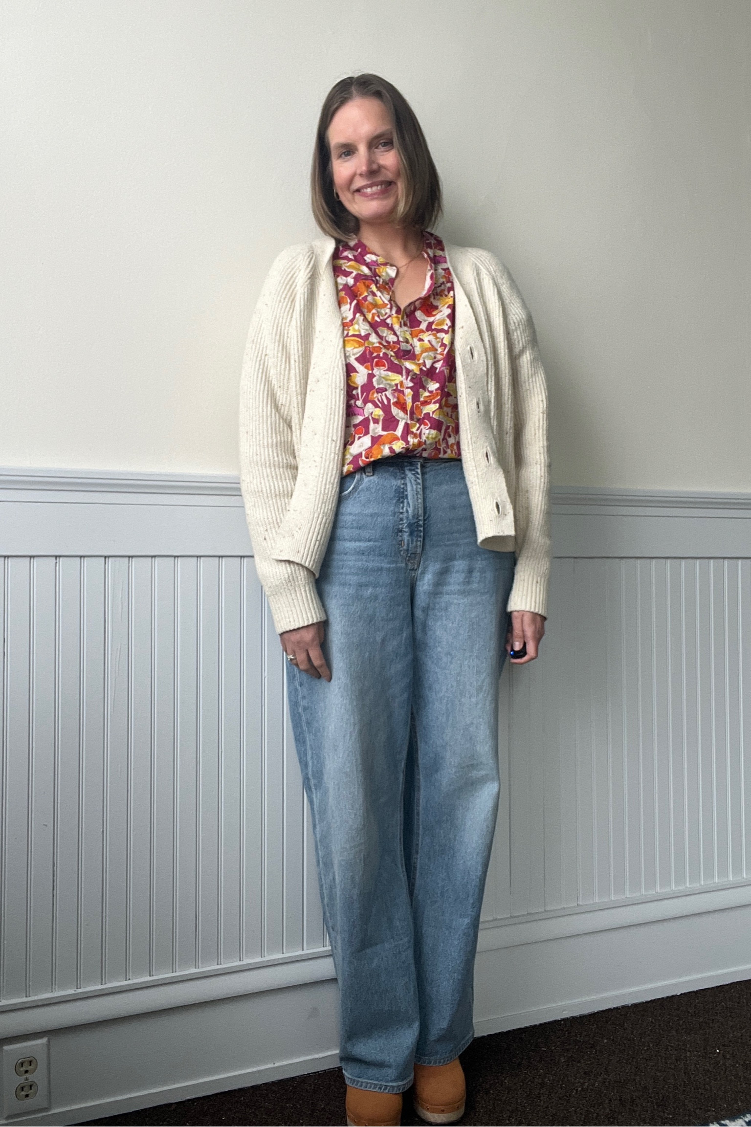 My favorite printed top 🍄 

#LTKmidsize #LTKSeasonal #LTKover40