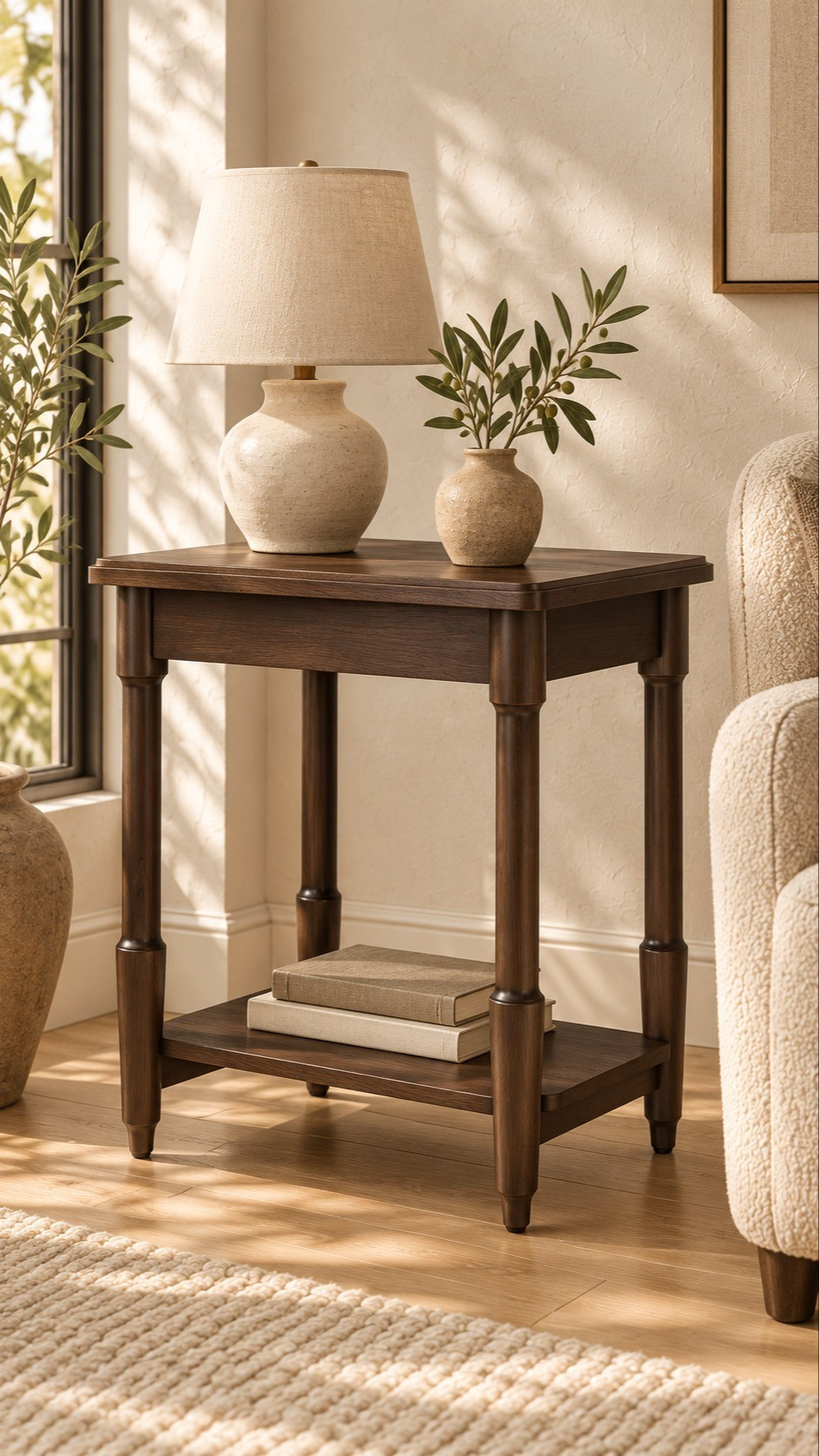 Rich wood tones and beautiful turned legs—this Better Homes & Gardens Ambrose side table from Walmart adds so much warmth to a cozy corner.#WalmartFinds #OrganicModern #HomeDecor

#LTKHome