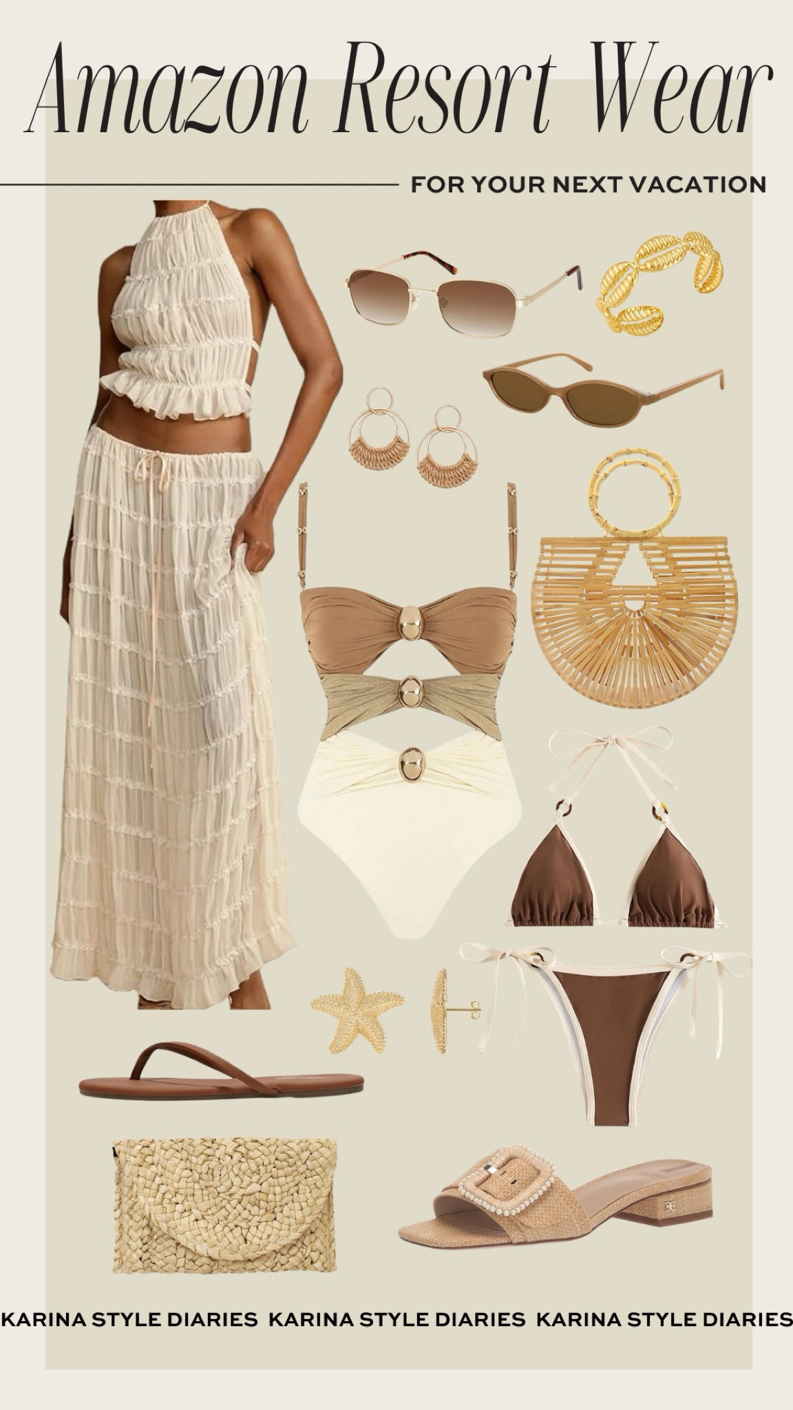 Amazon Beach Vacation Outfit Ideas 🦪 Jetting off on a warm weather getaway? Look the part with these cute swim and cover up finds. Don’t forget to incorporate accessories like jewelry, beach bags, sunglasses, and flip flops. All of these picks are budget-friendly and ship quickly, which is ideal for those of you who are last-minute packers! How pretty is this two-piece cover up? It’s giving Revolve vibes (for a fraction of the cost.) 

#LTKFindsUnder50 #LTKSwim #LTKFindsUnder100