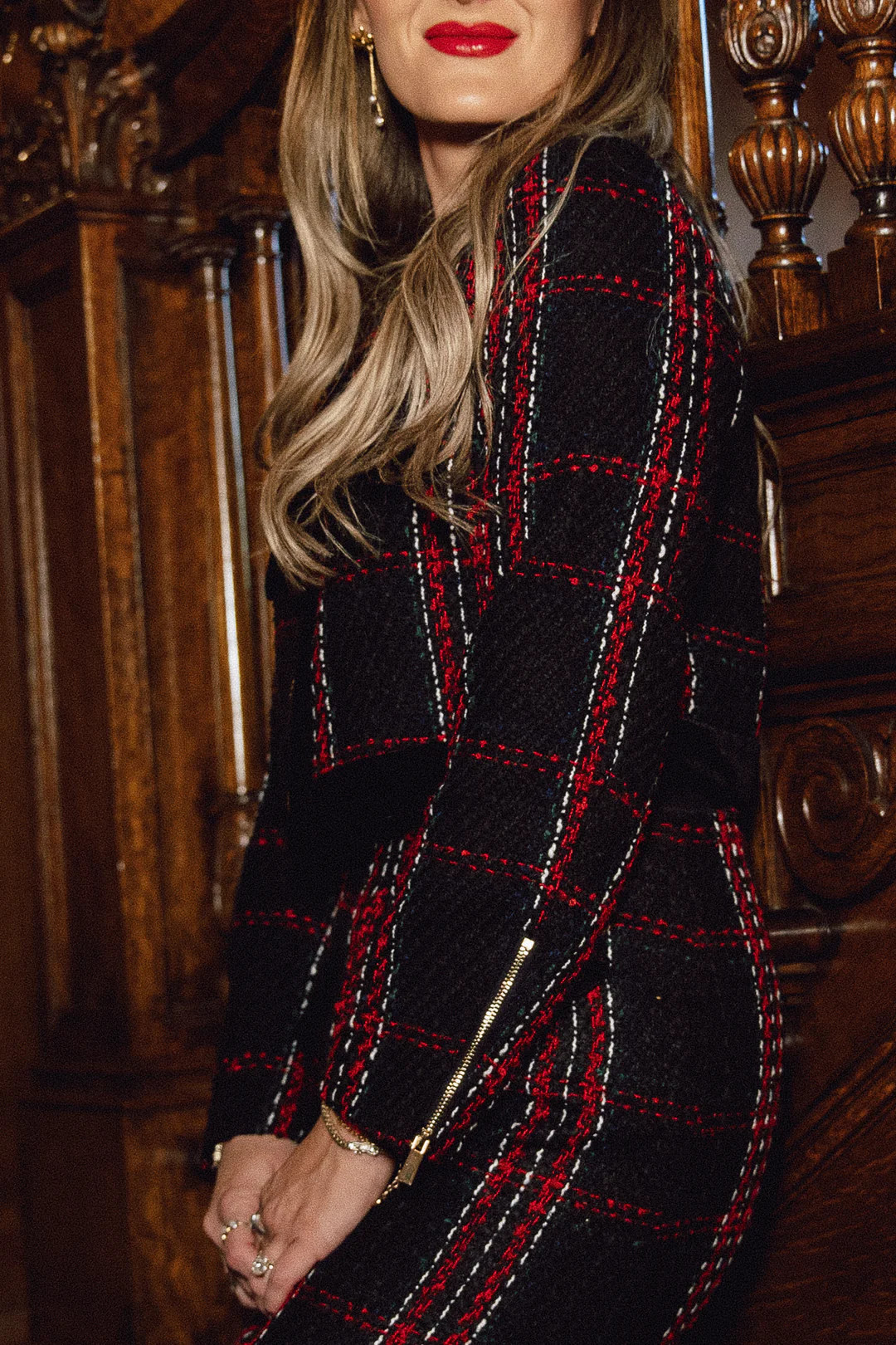 Reagan Jacket in Navy Plaid | Ivy City Co