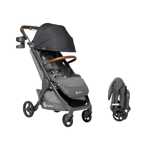 Ergobaby Metro+ Deluxe Compact Baby Stroller - Foldable, Lightweight Umbrella Stroller - Folds Down for Overhead Airplane Storage (Carries up to 50 lbs) - Car Seat Compatible - Skyline Shawdow | Amazon (US)