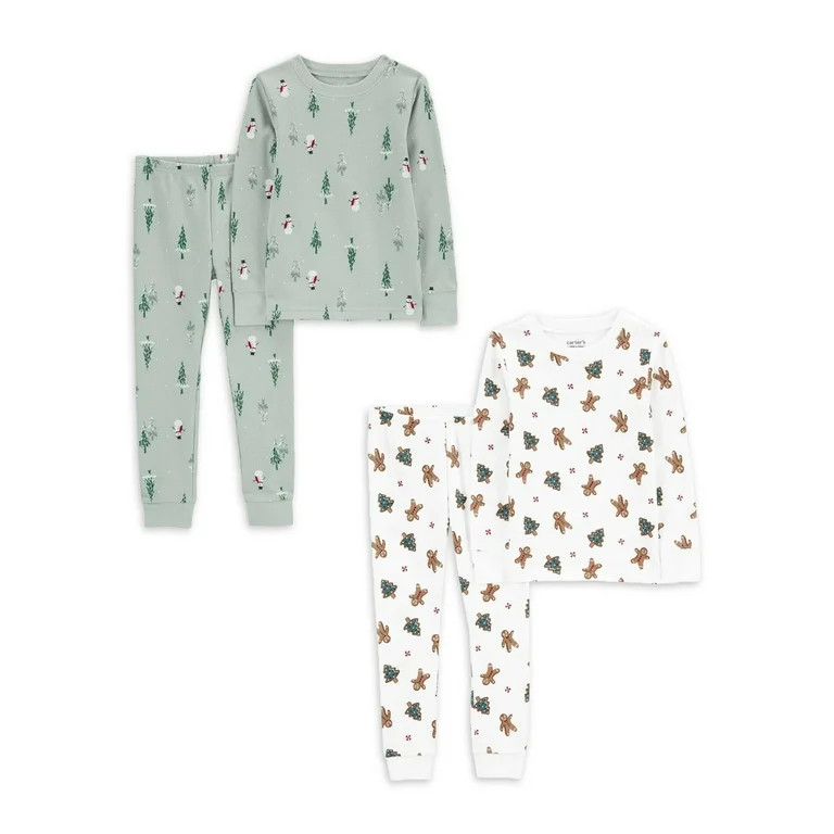 Carter's Child of Mine Baby and Toddler Unisex, Holiday Pajama Set, 2-Pack, 2-Piece, Sizes 12M-5T | Walmart (US)