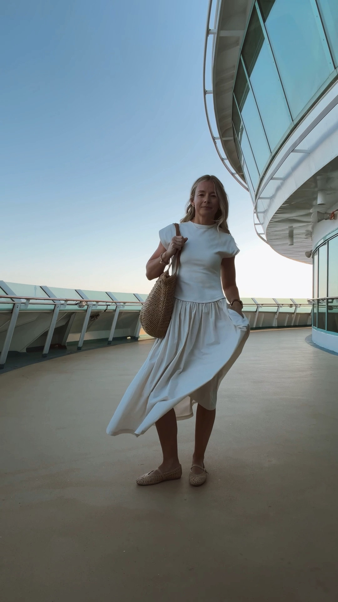 This entire outfit is a STEAL. I love each piece so much and this comfy mixed media dress is perfect for spring and summer. I’m in a size small of the dress.

#LTKTravel #LTKgrwm #LTKvlog