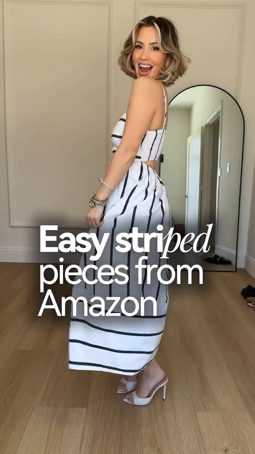 Striped favorites from Amazon 🤗🙌🏼🤍😎

Wearing small in everything 🥰

‼️🚨So the first striped dress, I had to cut a slit in the back bc it’s hard to walk with it otherwise. Also it’s tall-girl friendly! 

#LTKgrwm #LTKPetite #LTKootd