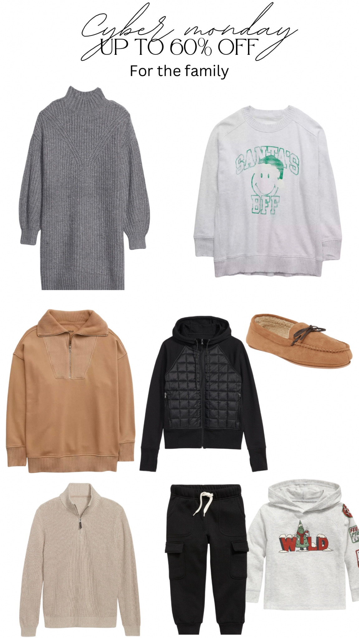 Cyber Monday deals for the whole family starting tonight 

#LTKGiftGuide #LTKSeasonal #LTKsalealert