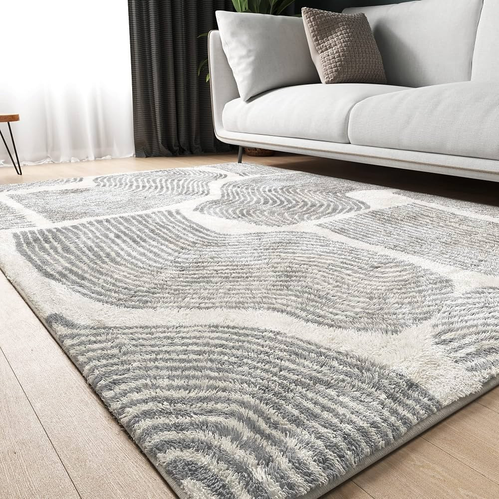 ODIKA Soft 3x5 Area Rug, Anti Slip, Washable, Pet Friendly, Faux Cashmere Modern Carpet for Livin... | Amazon (US)