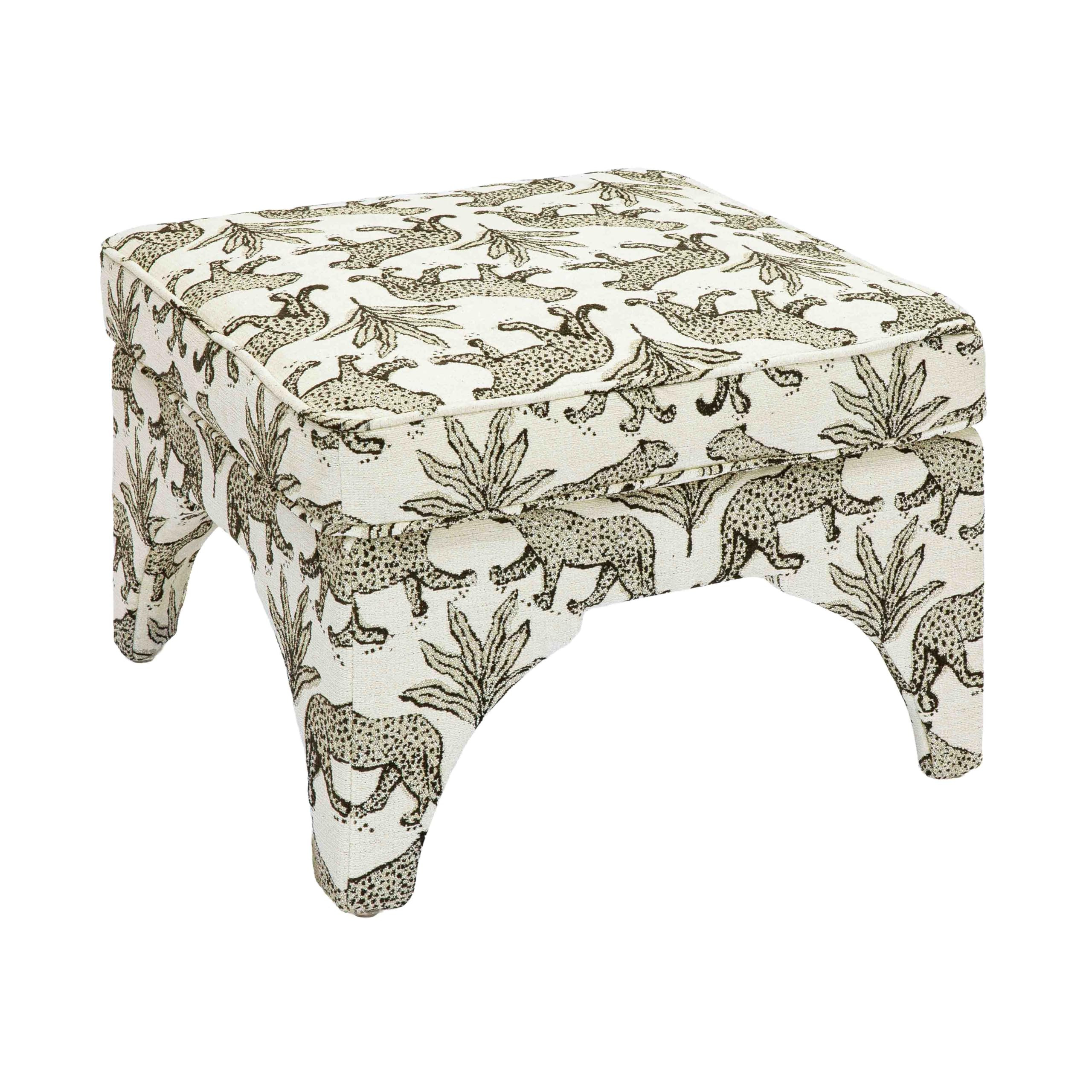 First of a Kind Ottoman in Taupe Jacquard | Amazon (US)