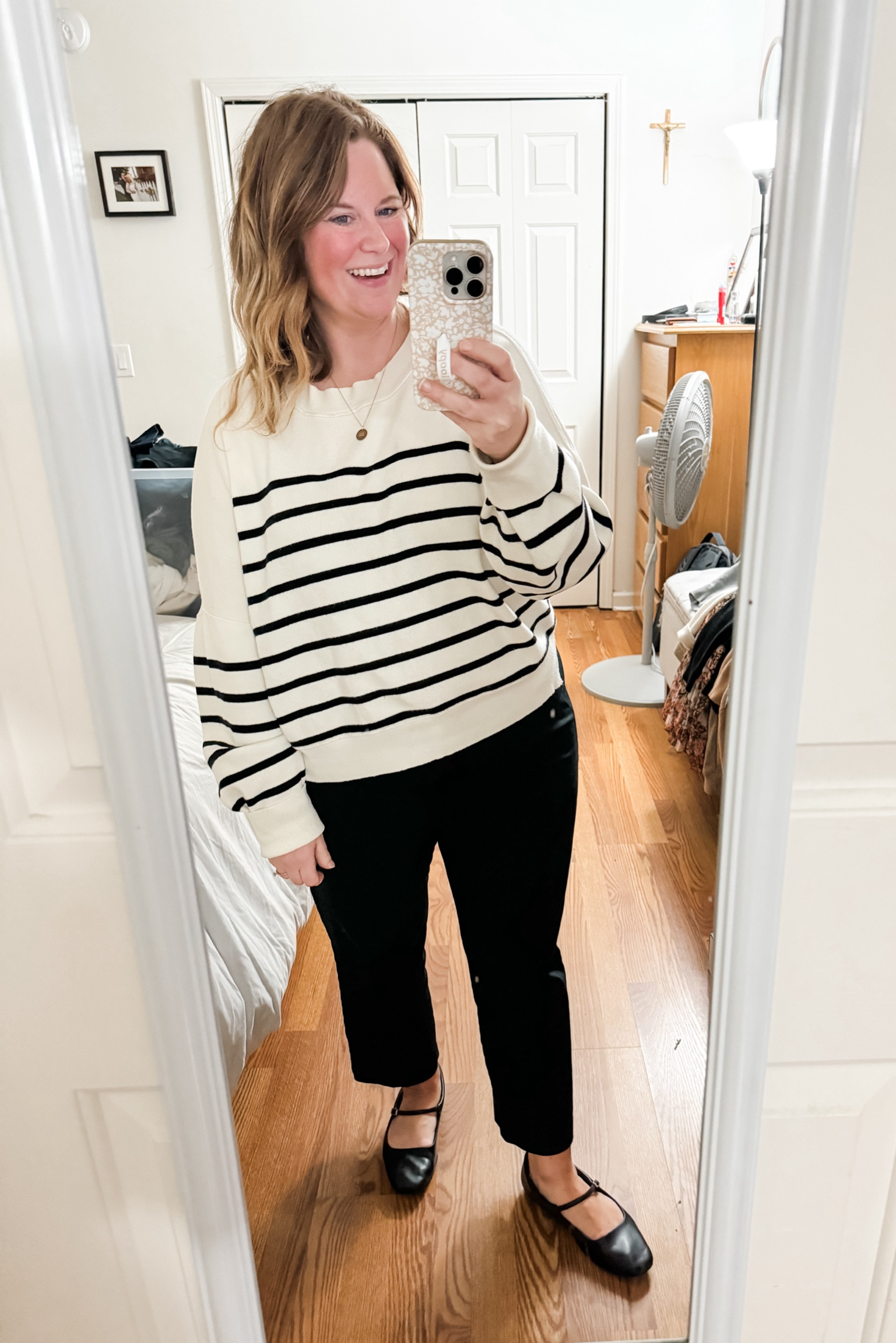 Easy teacher outfit! Striped sweater and pixie pants 

#LTKMidsize #LTKFindsUnder50 #LTKWorkwear