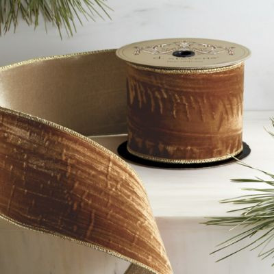 Vintage Velvet Gold Ribbon | Frontgate