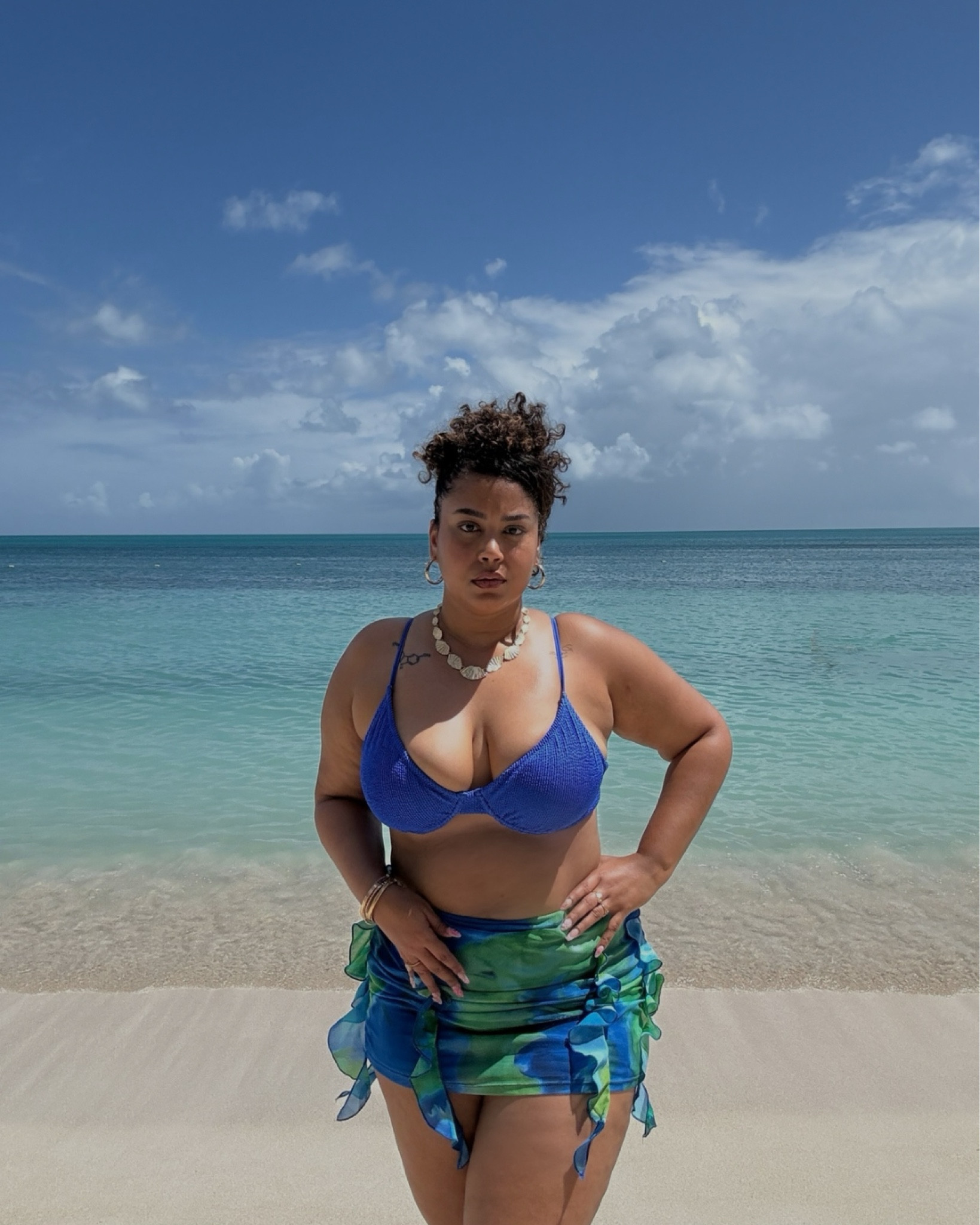 Blue Bathing Suit Set 