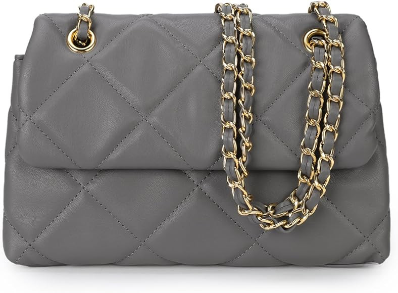 Gladdon Quilted Crossbody Purse for Women Small Ladies Shoulder Bags with Chain Trendy Clutch Pur... | Amazon (US)