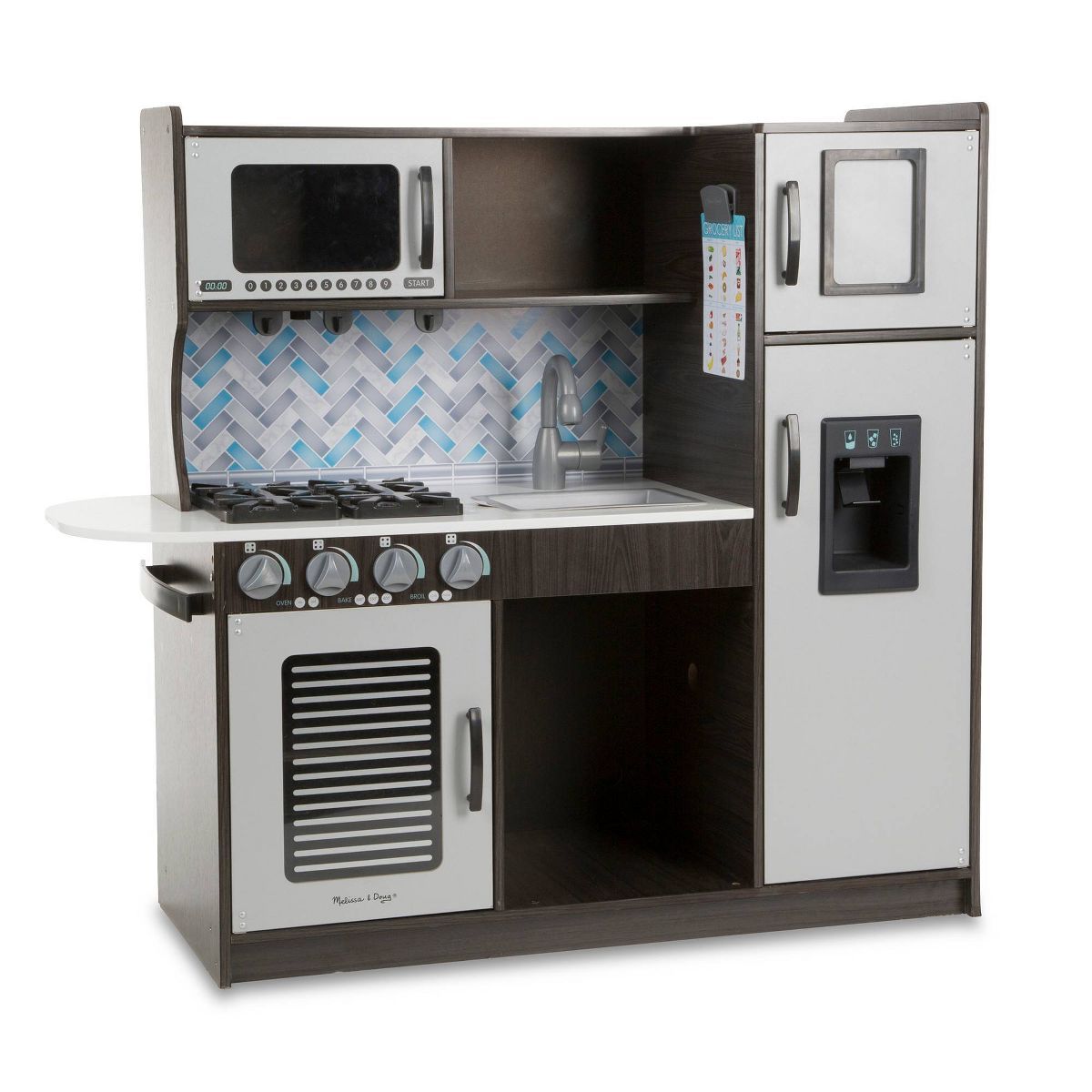 Melissa & Doug Chef's Kitchen Pretend Play Set - Charcoal | Target