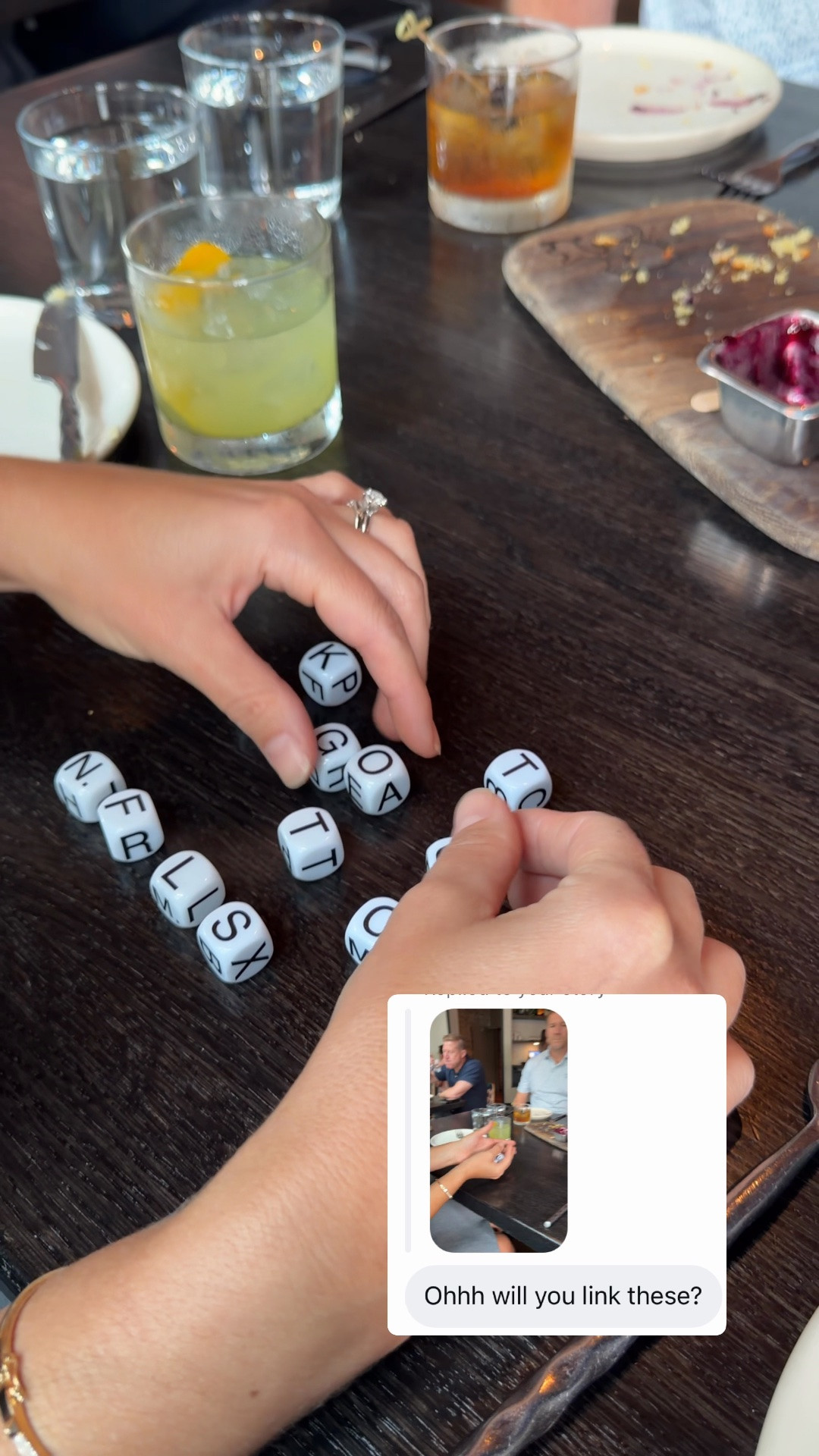 This is a great game to play as a couple. I guess you could play with a few people. But it was fun and portable. I also love banana grams. A link to that below as well. We play that with the kids a lot at restaurants. It’s great because you can be on teams, and everyone can play whereas the boggle game you play one at a time. ￼

#LTKTravel #LTKmomlife #LTKdayinmylife