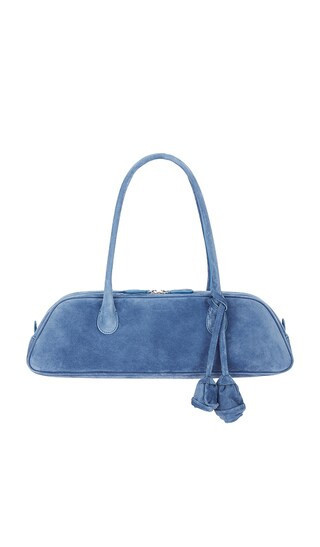 Magda Butrym Brigitte Trapeze Suede Bag in Blue. | Revolve Clothing (Global)